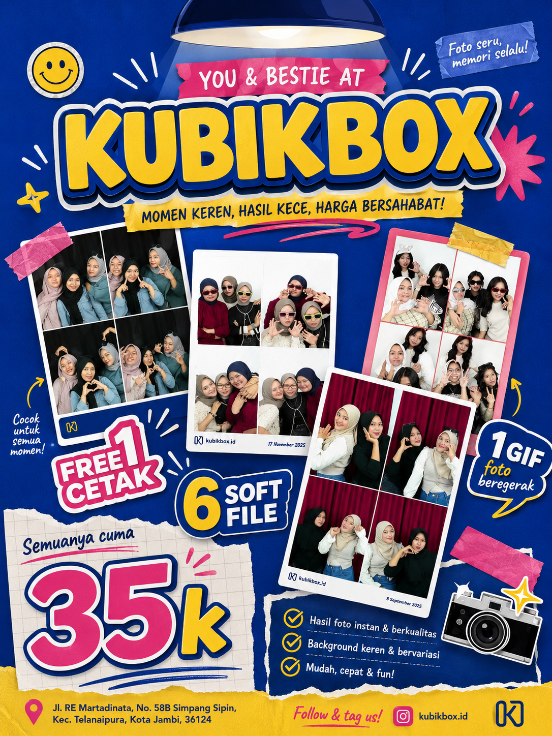 You & Bestie at Kubikbox — semuanya cuma 35k